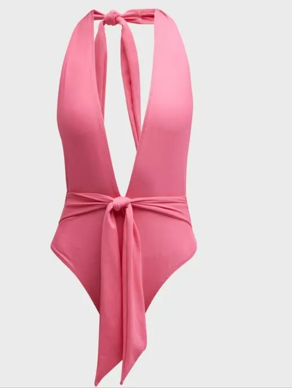 Ramy Brook XS Deep V Neckβ Halter One Piece Color: Deros